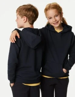 Unisex Cotton Hooded Sweatshirt (2-18 Yrs) 9 Unisex Cotton Hooded Sweatshirt (2-18 Yrs) -School Uniform Store SD 04 T93 2276 F3 X EC 1
