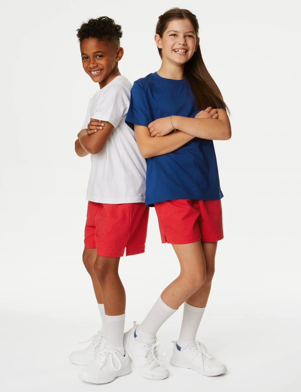 Unisex Pure Cotton Sports Shorts (2-16 Yrs) 3 Unisex Pure Cotton Sports Shorts (2-16 Yrs)