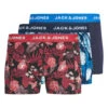 Jack & Jones Junior 3pk Cotton Rich Floral Trunks (8-16 Yrs)