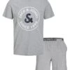 Jack & Jones Junior Cotton Rich Logo Graphic Short Pyjama Set (8-16 Yrs) -School Uniform Store SD 10 T54 2188 T4 X EC 90