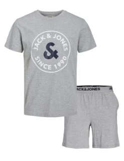Jack & Jones Junior Cotton Rich Logo Graphic Short Pyjama Set (8-16 Yrs)