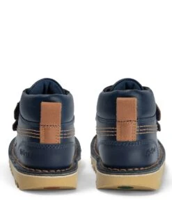 Kickers Kids' Leather Riptape Ankle Boots (7 Small - 12 Small) -School Uniform Store SD 10 T54 3210 F0 X EC 3