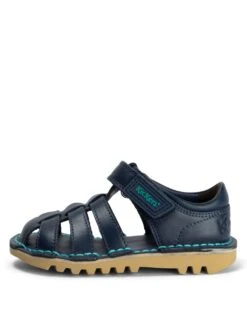 Kickers Kids' Leather Riptape Sandals (7 Small-12 Small)