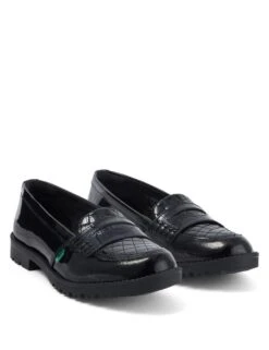 Kickers Kids' Quilt Patent Leather School Shoes 7 Kickers Kids' Quilt Patent Leather School Shoes -School Uniform Store SD 10 T54 3537 Y0 X EC 90