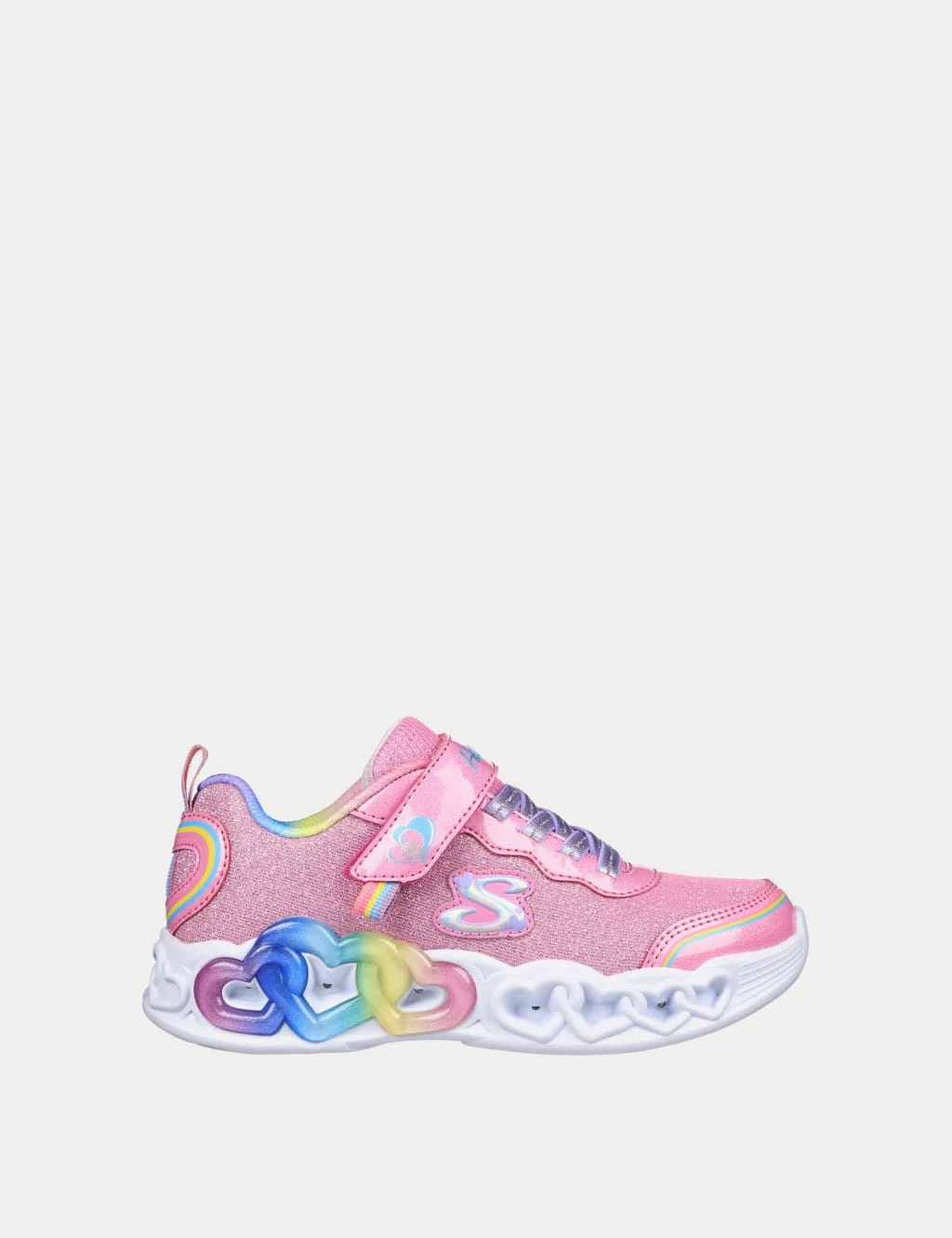 Skechers Infinite Heart Lights Love Prism Trainers (9.5 Small - 3 Large) 3 Skechers Infinite Heart Lights Love Prism Trainers (9.5 Small - 3 Large)