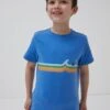 Pure Cotton Wave Graphic T-Shirt (3-13 Yrs) -School Uniform Store SD 10 T94 1118 E4 X EC 0