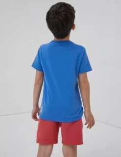 Pure Cotton Wave Graphic T-Shirt (3-13 Yrs) -School Uniform Store SD 10 T94 1118 E4 X EC 2