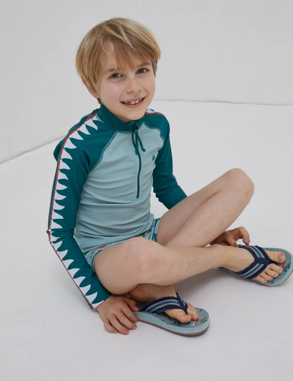 Crocodile Long Sleeve Rash Vest (3-13 Yrs) 3 Crocodile Long Sleeve Rash Vest (3-13 Yrs)