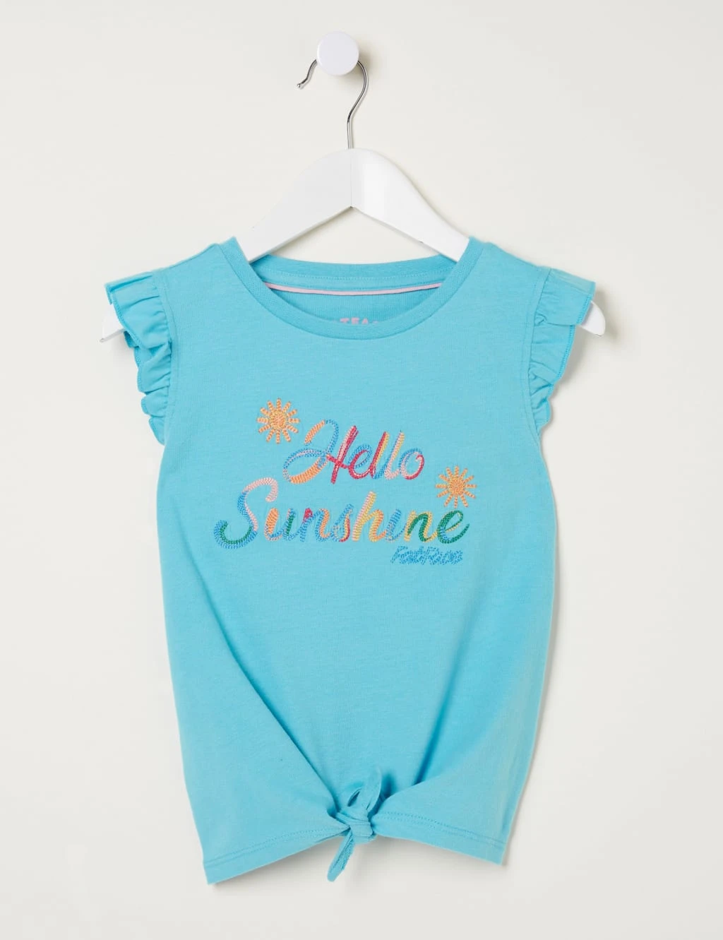 Pure Cotton Embroidered Slogan T-Shirt (3-13 Yrs) 3 Pure Cotton Embroidered Slogan T-Shirt (3-13 Yrs)