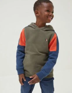 Cotton Rich Colour Block Bike Hoodie (3-13 Yrs)