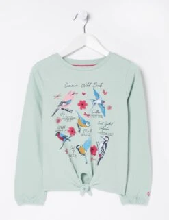Pure Cotton Bird Print T-Shirt (3-13Yrs)