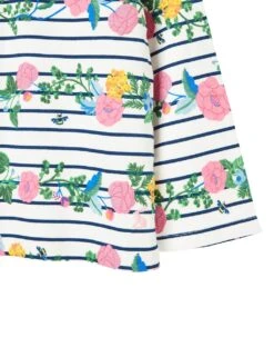 Joules Pure Cotton Floral Striped Top (2-12 Yrs) -School Uniform Store SD 10 T94 1707 Z4 X EC 8