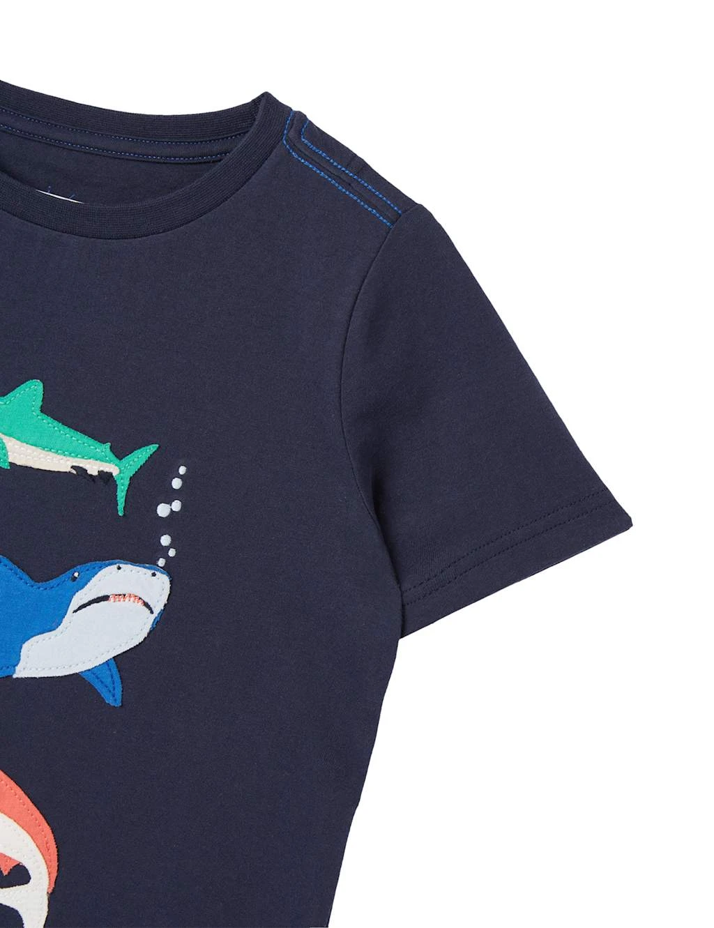 Joules Pure Cotton Shark T-Shirt (2-12 Yrs) 4 Joules Pure Cotton Shark T-Shirt (2-12 Yrs) - Image 2