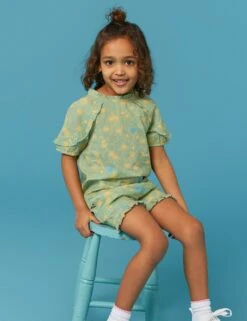 WHITE STUFF Pure Cotton Giraffe Print Top (3-10 Yrs)