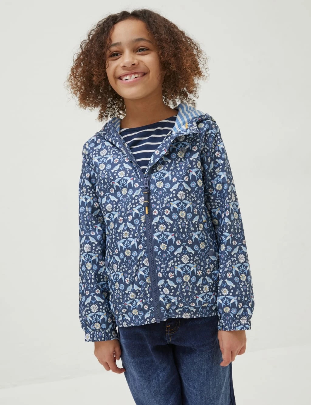 Bird Print Windbreaker (3-13 Yrs) 3 Bird Print Windbreaker (3-13 Yrs)