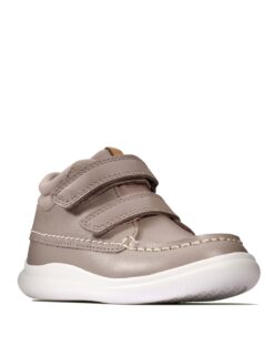 Clarks Baby Leather Riptape Ankle Boots