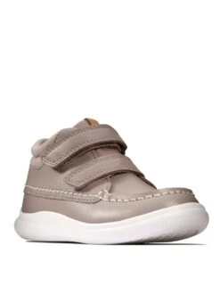 Clarks Baby Leather Riptape Ankle Boots