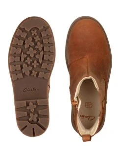 Clarks Kids' Leather Chelsea Boots -School Uniform Store SD 10 T94 3043 VS X EC 3