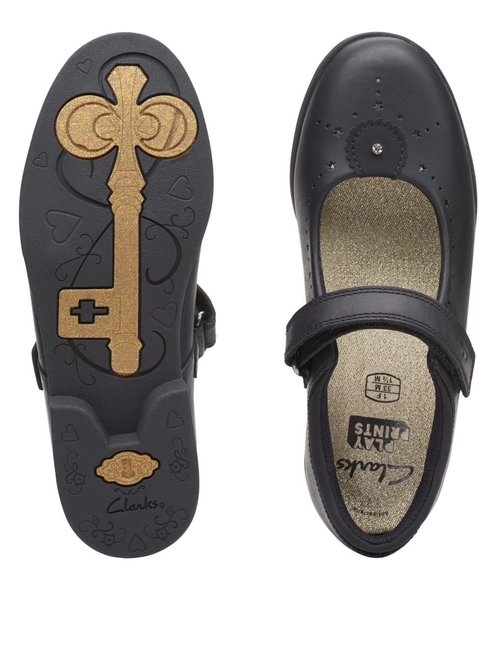 Clarks Kids' Leather Riptape School Shoes 6 Clarks Kids' Leather Riptape School Shoes - Image 4