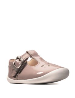 Clarks Baby Leather Riptape T Bar