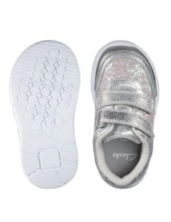 Clarks Baby Leather Glitter Trainers 10 Clarks Baby Leather Glitter Trainers -School Uniform Store SD 10 T94 3121 XX X EC 3