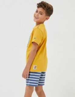 Pure Cotton Wave Print T-Shirt (3-13 Yrs) -School Uniform Store SD 10 T94 4011 R0 X EC 1
