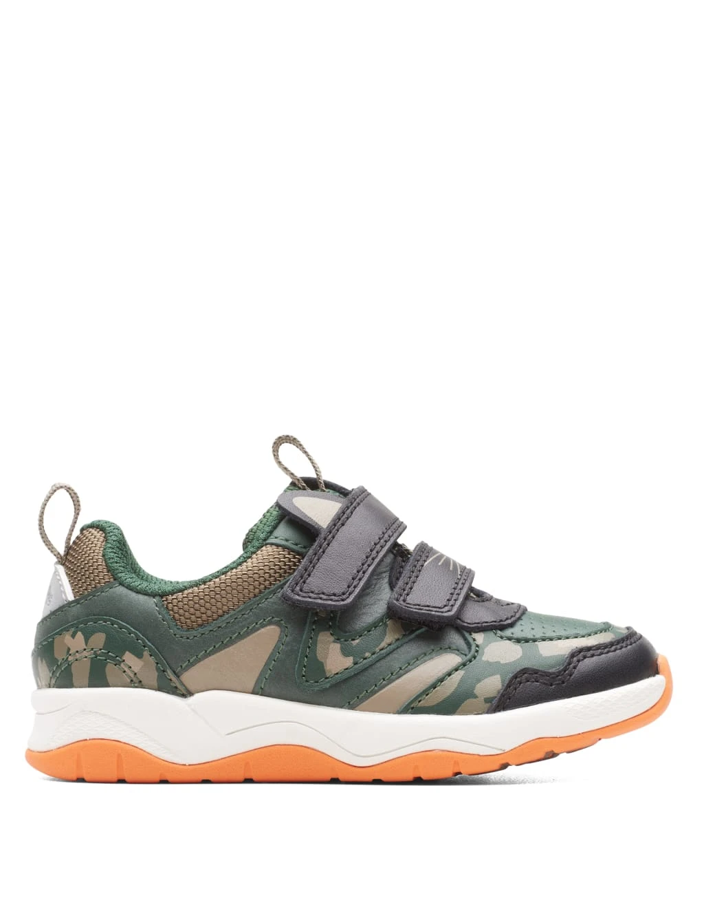 Clarks Kids' Leather Animal Print Riptape Trainers ( 4 Small - 6.5 Small) 3 Clarks Kids' Leather Animal Print Riptape Trainers ( 4 Small - 6.5 Small)