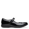 Clarks Kids' Patent Riptape School Shoes 1 Clarks Kids' Patent Riptape School Shoes -School Uniform Store SD 10 T94 6292 Y1 X EC 0