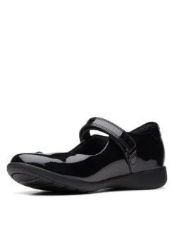 Clarks Kids' Patent Riptape School Shoes -School Uniform Store SD 10 T94 6292 Y1 X EC 1