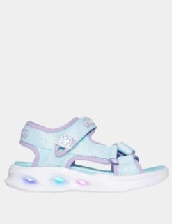 Skechers Sola Glow Light-up Sandals (9.5 Small - 3 Large) -School Uniform Store Sola Glow Light up Sandals 9 5 Small 3 Large 1 2