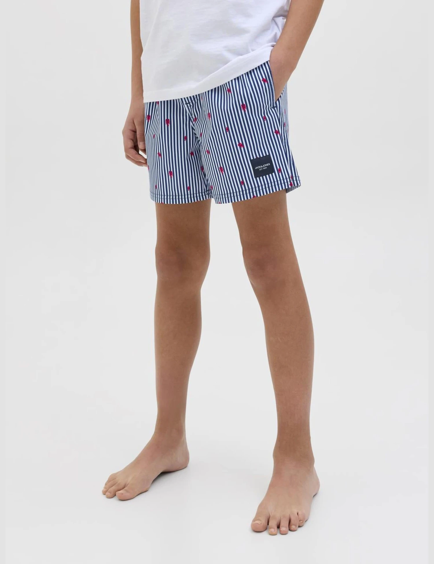 Jack & Jones Junior Striped Swim Shorts (8-16 Yrs) 3 Jack & Jones Junior Striped Swim Shorts (8-16 Yrs)