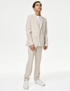 Suit Trousers With Linen (2-16 Yrs)