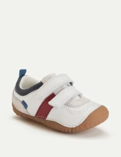 Baby Leather Riptape Pram Shoes (3½ Small - 5 Small) -School Uniform Store baby leather riptape pram shoes 3 small 5 small 1 9