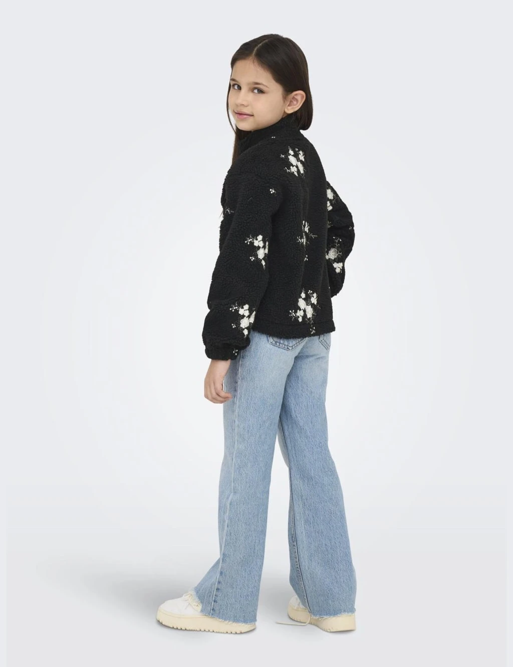 Borg Fleece Embroidered Floral Jacket (7-14 Yrs) 14 Borg Fleece Embroidered Floral Jacket (7-14 Yrs) - Image 12