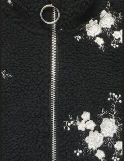 Borg Fleece Embroidered Floral Jacket (7-14 Yrs) 26 Borg Fleece Embroidered Floral Jacket (7-14 Yrs) -School Uniform Store borg fleece embroidered floral jacket 7 14 yrs 1 8