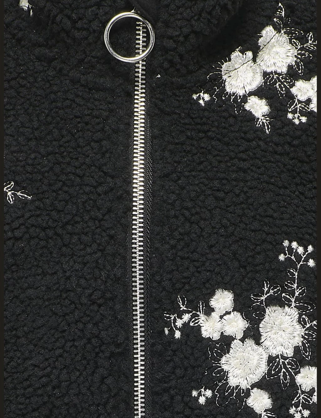 Borg Fleece Embroidered Floral Jacket (7-14 Yrs) 11 Borg Fleece Embroidered Floral Jacket (7-14 Yrs) - Image 9