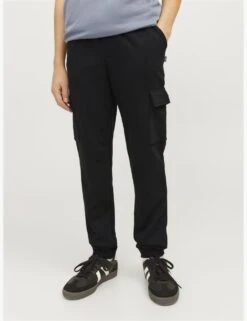 Jack & Jones Junior Cotton Blend Cargo Trousers (8-16 Yrs) -School Uniform Store cotton blend cargo joggers 8 16 yrs 1 1