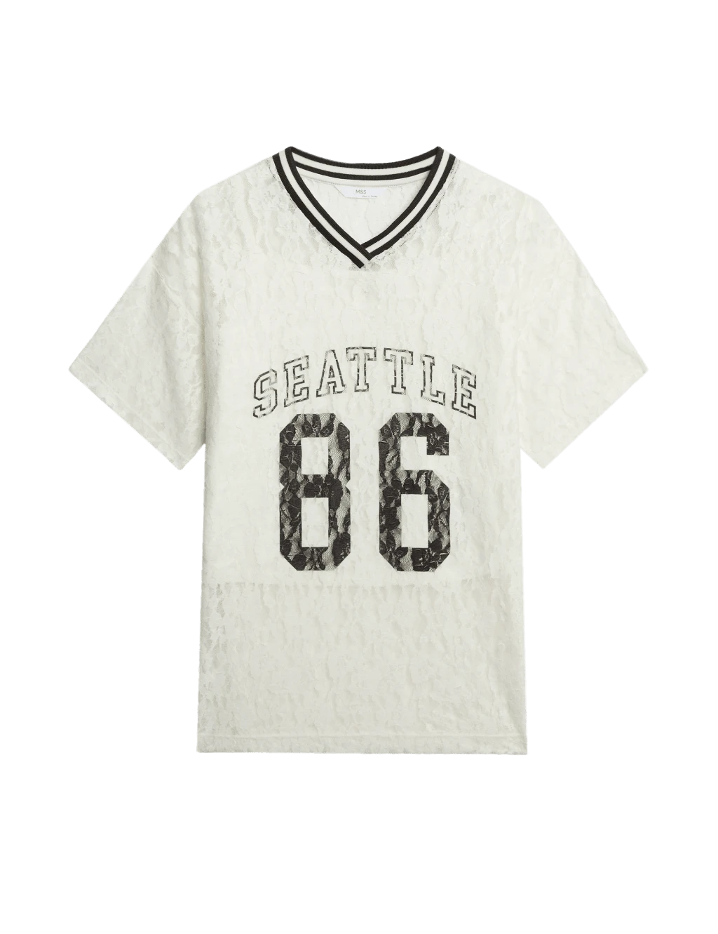 Cotton Blend Lace Print Top (6-16 Yrs) 8 Cotton Blend Lace Print Top (6-16 Yrs) - Image 6