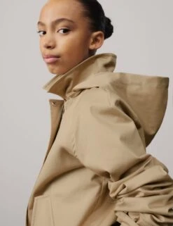 Cotton Rich Cropped Trench Utility Jacket (2-16 Yrs) -School Uniform Store cotton rich cropped trench jacket 2 16 yrs