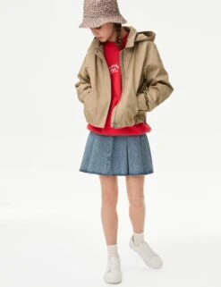 Cotton Rich Cropped Trench Utility Jacket (2-16 Yrs) -School Uniform Store cotton rich cropped trench jacket 2 16 yrs 1 6