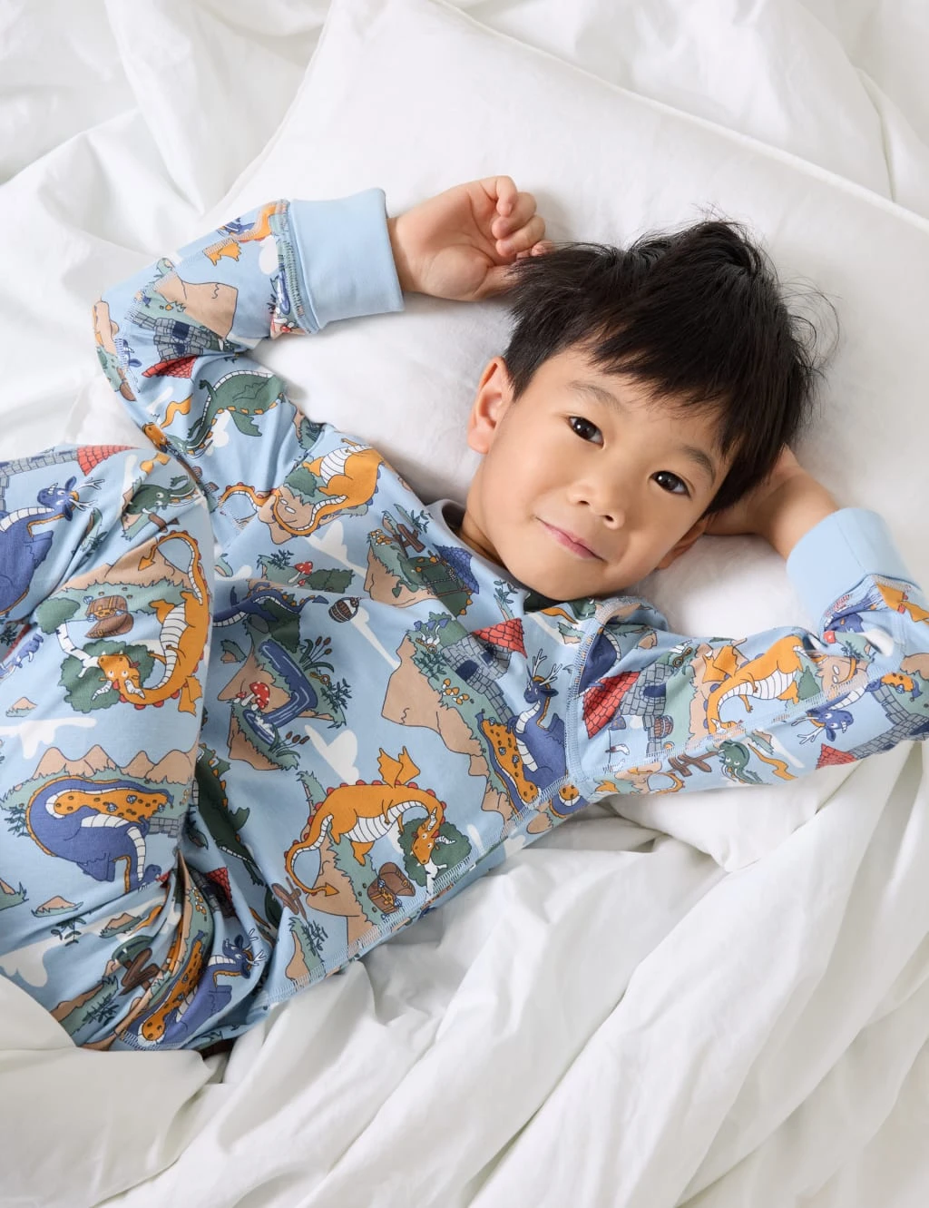 Cotton Rich Dragon Print Pyjamas (1-10 Yrs) 14 Cotton Rich Dragon Print Pyjamas (1-10 Yrs) - Image 12