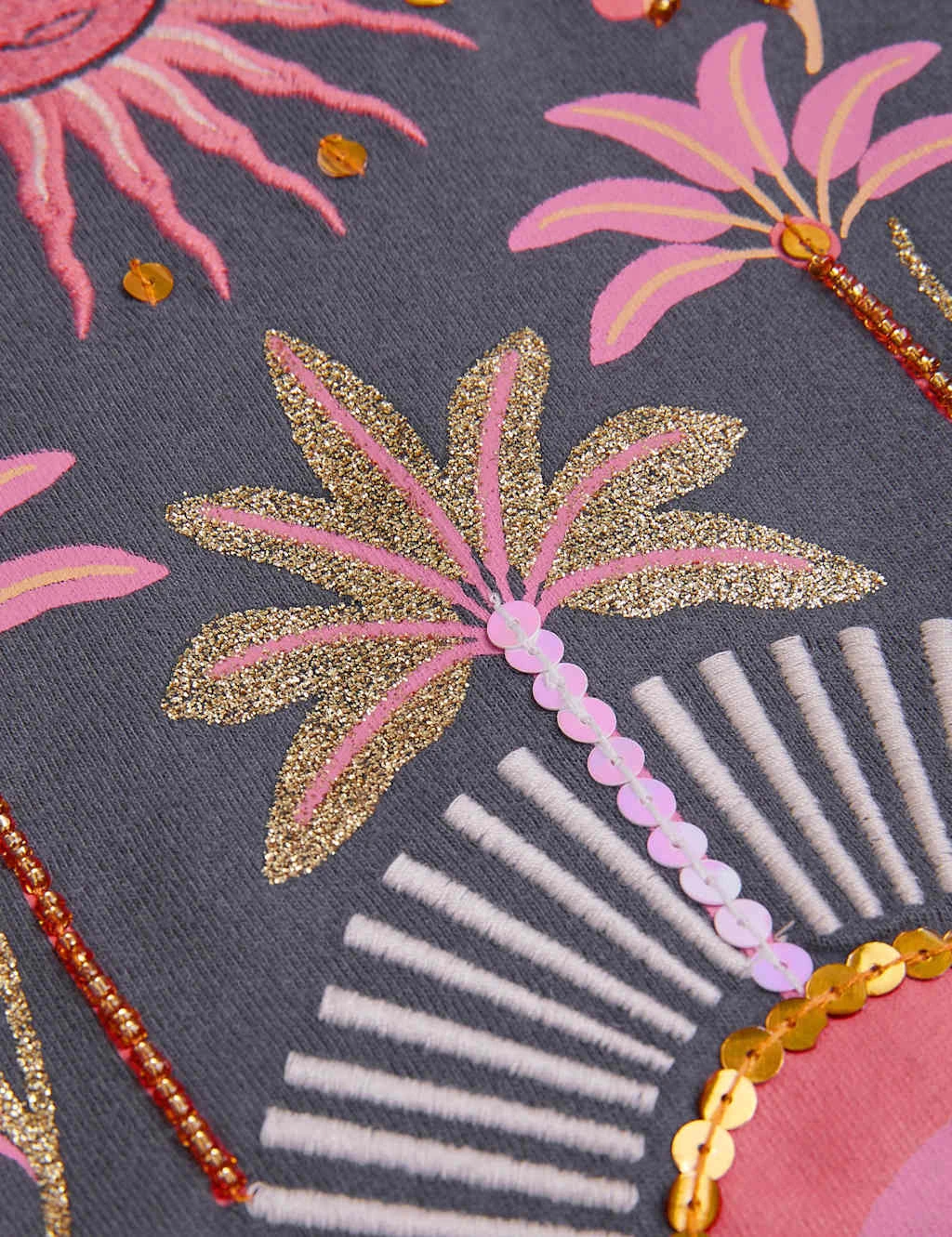 MONSOON Cotton Rich Embellished Frill Sleeve Top (3-13 Yrs) 9 MONSOON Cotton Rich Embellished Frill Sleeve Top (3-13 Yrs) - Image 7