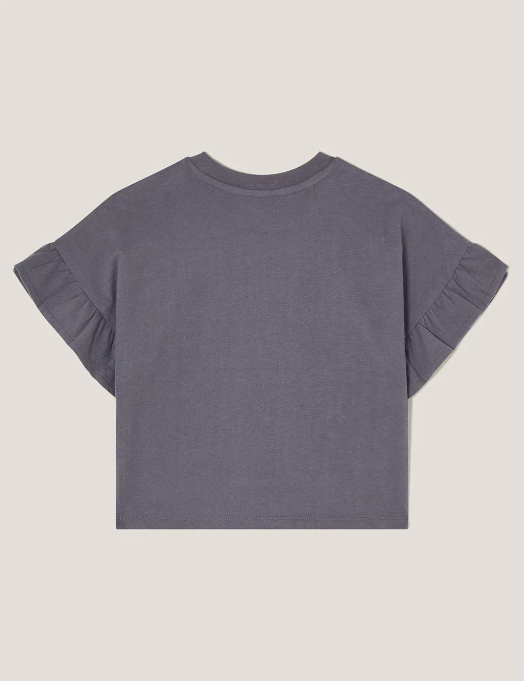 MONSOON Cotton Rich Embellished Frill Sleeve Top (3-13 Yrs) 10 MONSOON Cotton Rich Embellished Frill Sleeve Top (3-13 Yrs) - Image 8