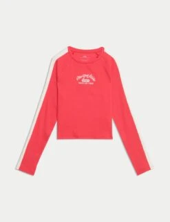 Cotton Rich Graphic Ribbed Top (6-16 Yrs) 34 Cotton Rich Graphic Ribbed Top (6-16 Yrs) -School Uniform Store cotton rich graphic ribbed top 6 16 yrs 1 11