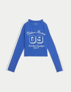 Cotton Rich Graphic Ribbed Top (6-16 Yrs) 41 Cotton Rich Graphic Ribbed Top (6-16 Yrs) -School Uniform Store cotton rich graphic ribbed top 6 16 yrs 1 17