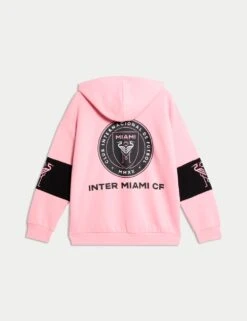 Cotton Rich Inter Miami™ Football Hoodie (6-16 Yrs) -School Uniform Store cotton rich inter miami football hoodie 6 16 yrs 1 7