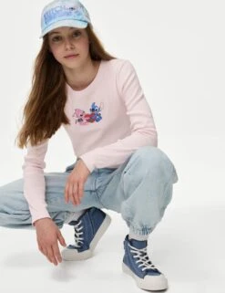 Cotton Rich Lilo & Stitch™ T-shirt (6-16 Yrs) -School Uniform Store cotton rich lilo and stitch t shirt 6 16 yrs 1 3