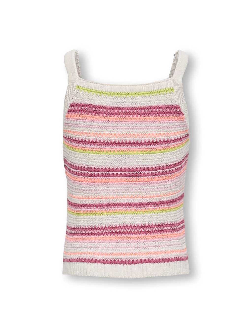 Cotton Rich Striped Crochet Vest (7-14 Yrs) 7 Cotton Rich Striped Crochet Vest (7-14 Yrs) - Image 5