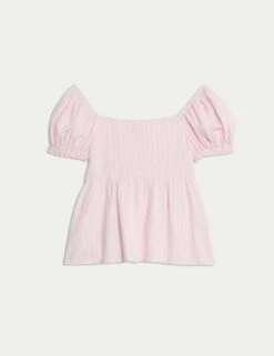 Cotton Rich Striped Top (6-16 Yrs) -School Uniform Store cotton rich striped top 6 16 yrs 1 3