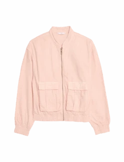 Denim Bomber Jacket (6-16 Yrs) -School Uniform Store denim bomber jacket 6 16 yrs